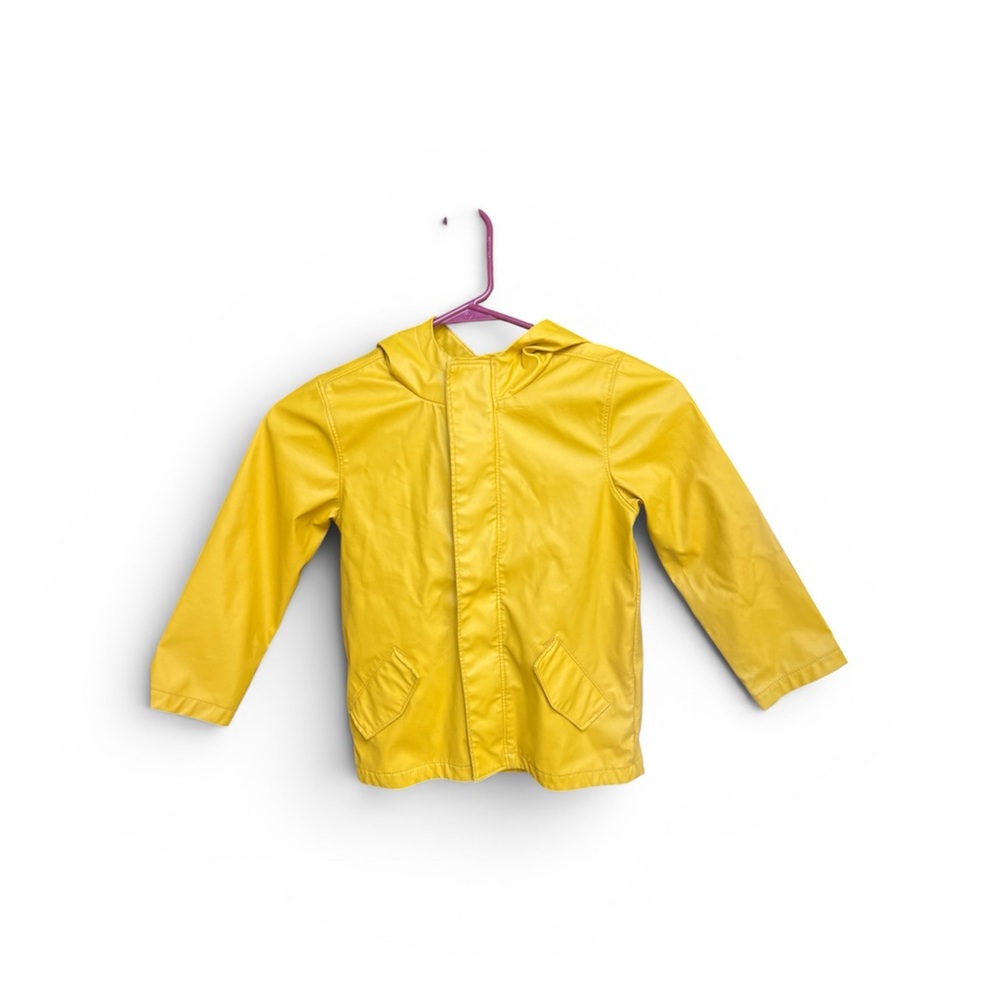 Old Navy Kids Yellow Hooded Raincoat